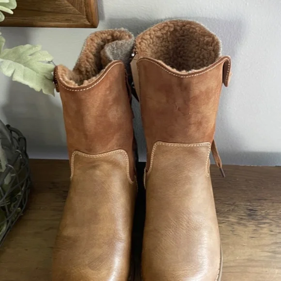 Patrizia Boots By Spring Steps Brown Sherpa Lined Women’s Size 6 - Picture 12 of 12